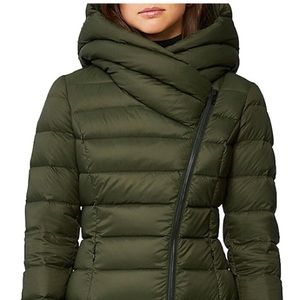 SOIA & KYO Karelle Down Puffer Coat Color Moss Size Large
